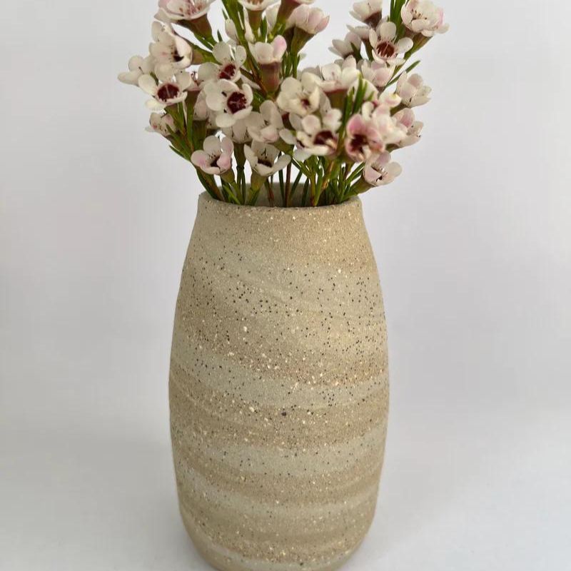 Marbled Stoneware Vase - Available in 8 Styles