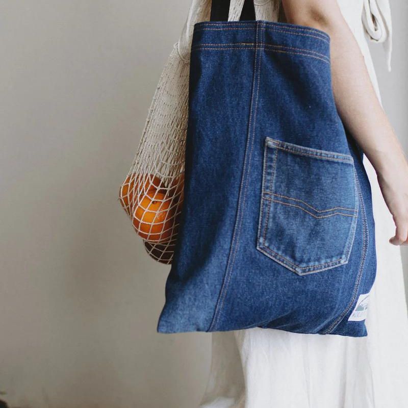 Upcycled Denim Tote Bags