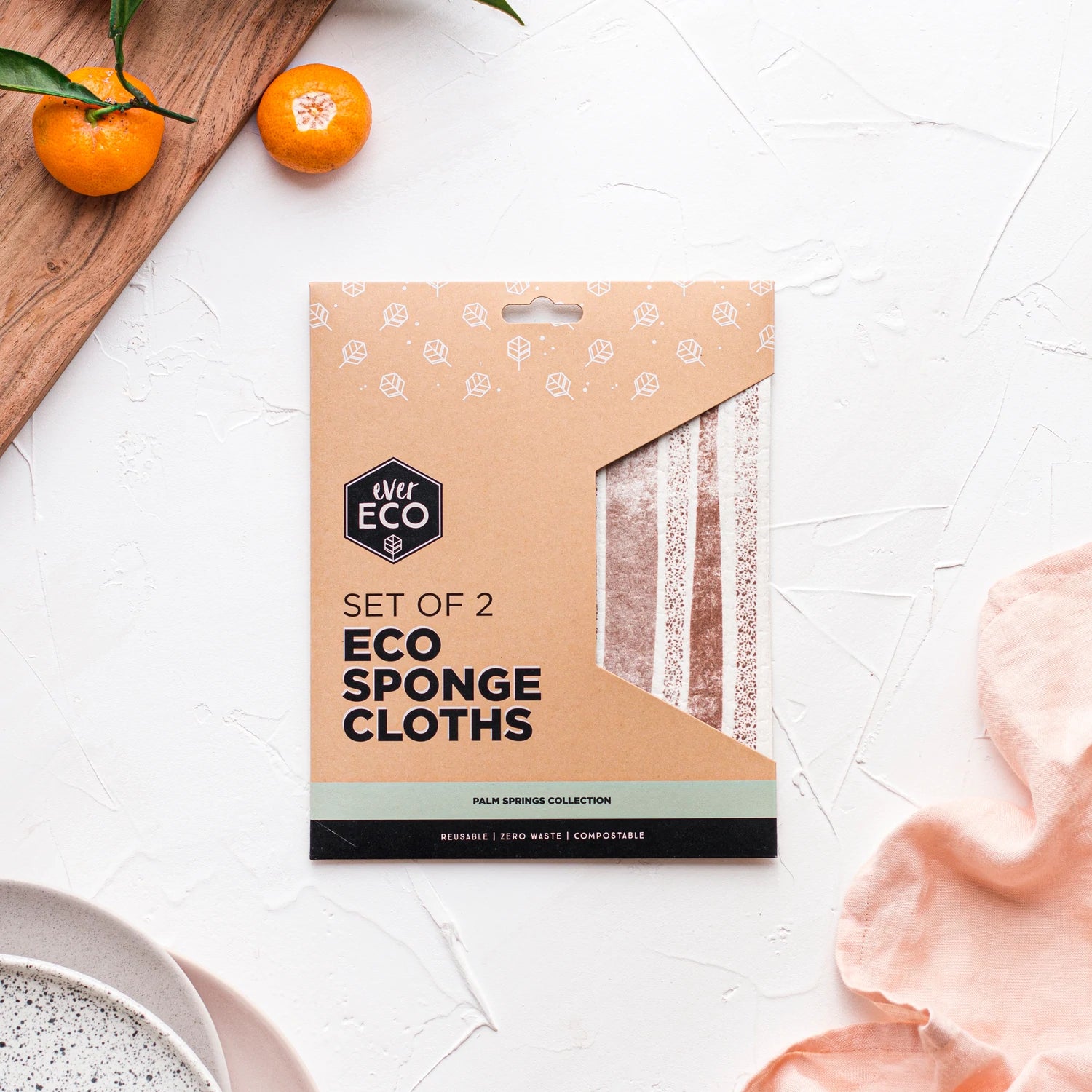 Eco Sponge Cloths (Set of 2) - Available in 3 Styles